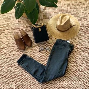 Zara high rise skinny jeans with rips